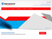 Tablet Screenshot of farmaciasinternacional.com